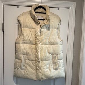 ASOS Cream Puffer Vest